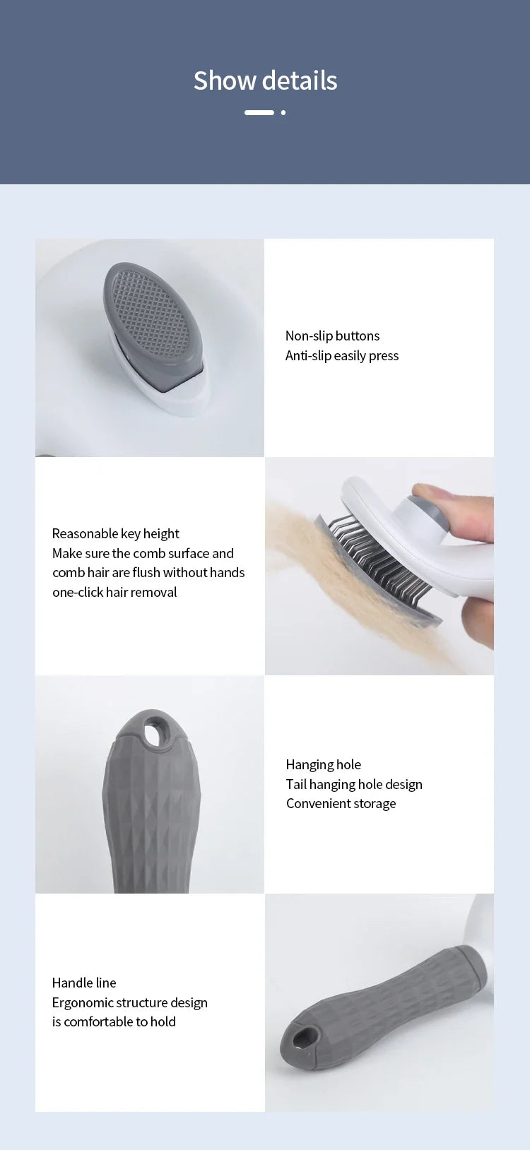 Pet Cat Hair Brush Dog Comb