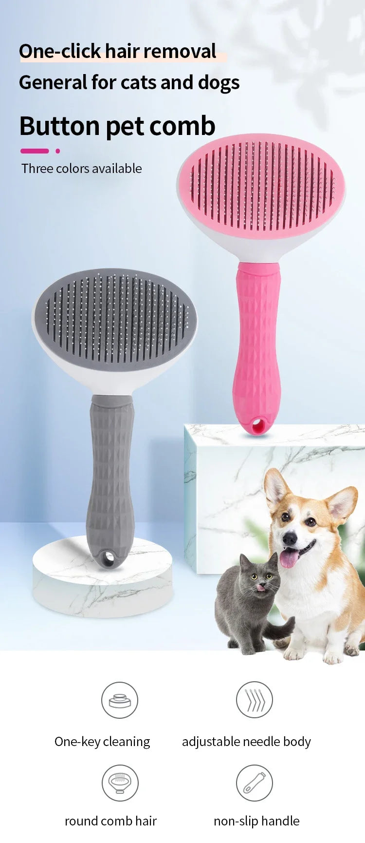 Pet Cat Hair Brush Dog Comb